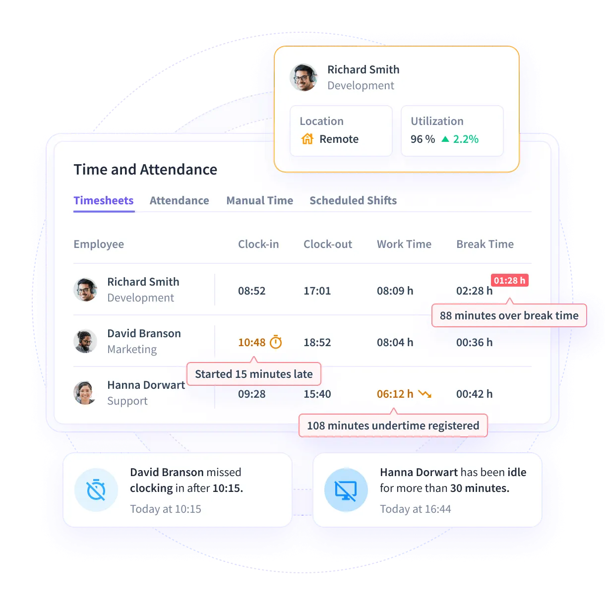 Easily Manage Time and Attendance Without Manual Effort