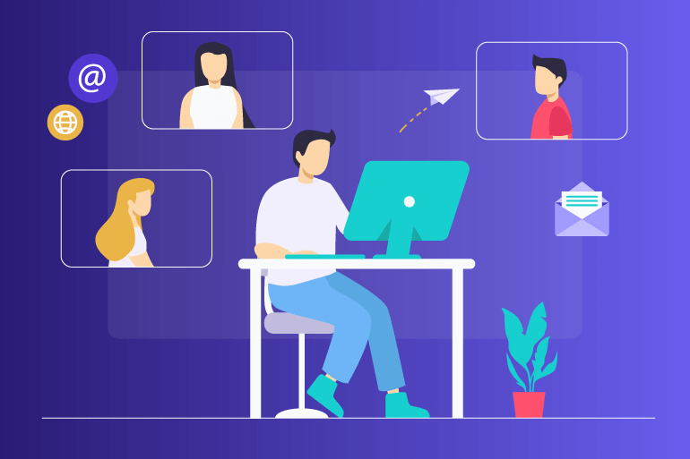 gestión remota del trabajo